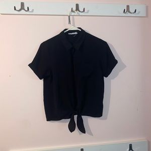 Short Sleeve Button Up Dress Top